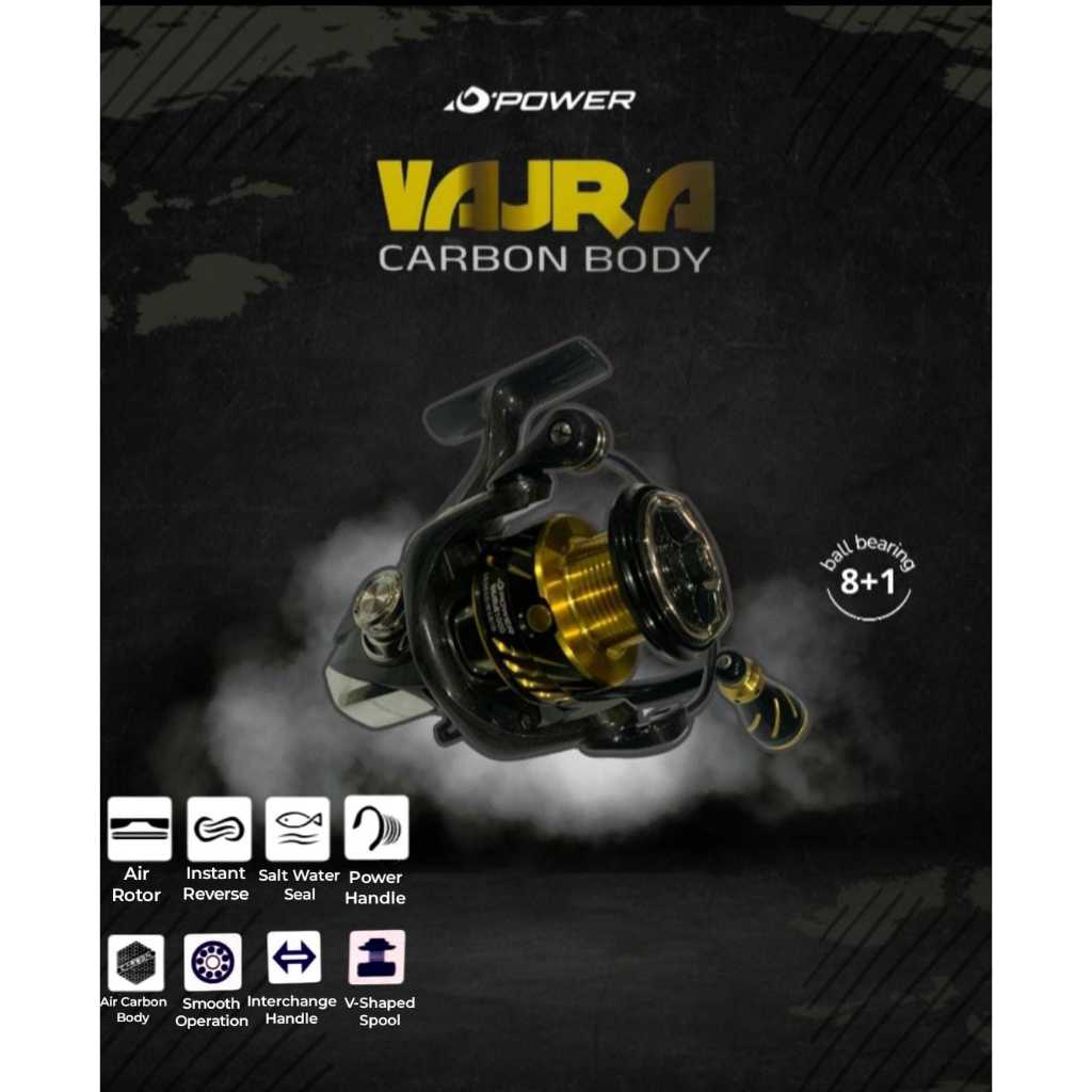 Reel Spinning D'Power Vajra 1000 Carbon Body