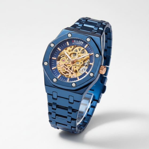 Jam Tangan Pria Belleda 9532 Automatic Rantai Stainless Steell Anti Air 30 Meter Watches BELLEDA™