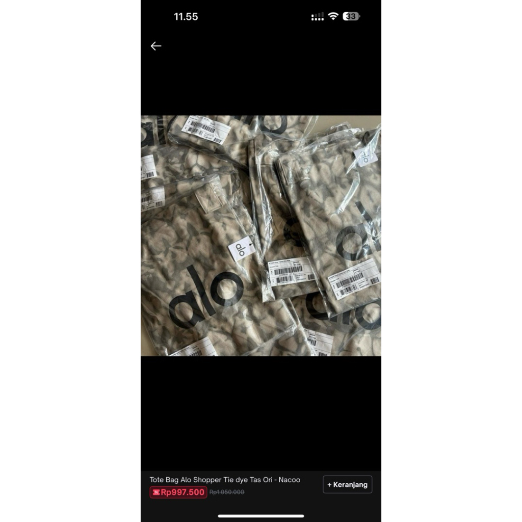 tote bag original alo - dijamin original ya