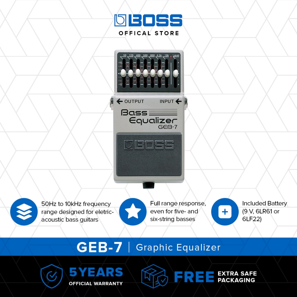 BOSS GEB-7 Bass Equalizer Electric/Acoustic