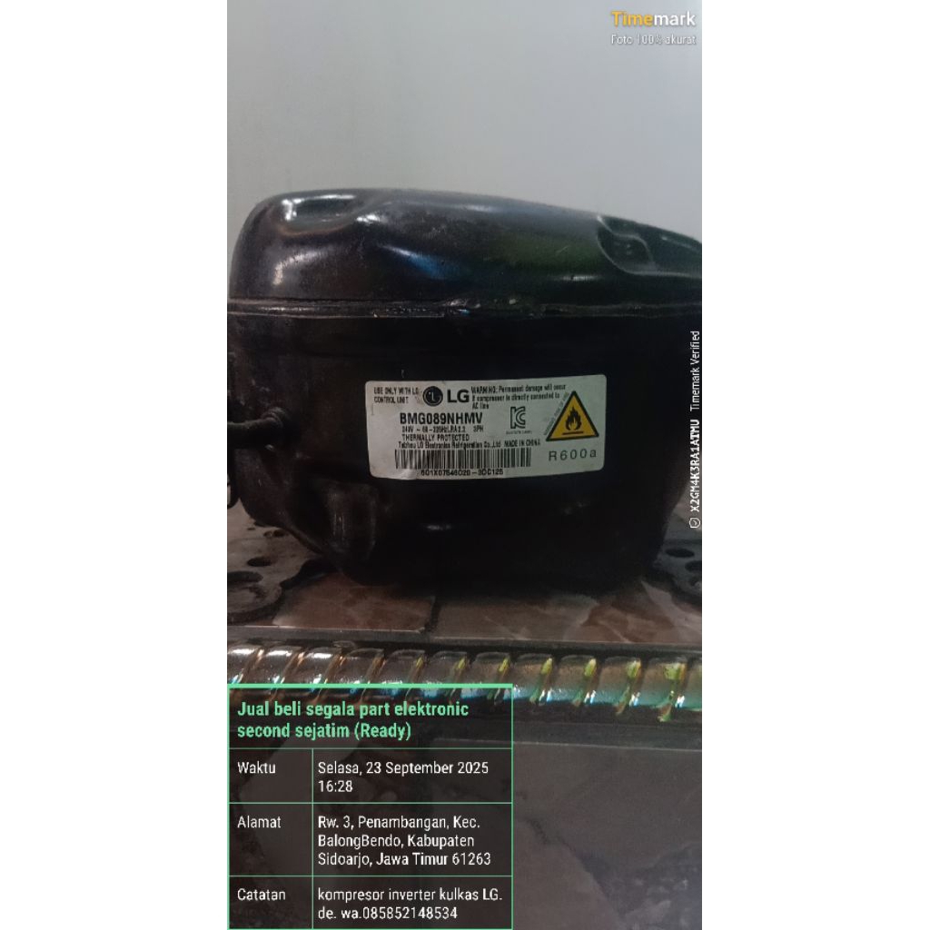 kompresor inverter kulkas  LG