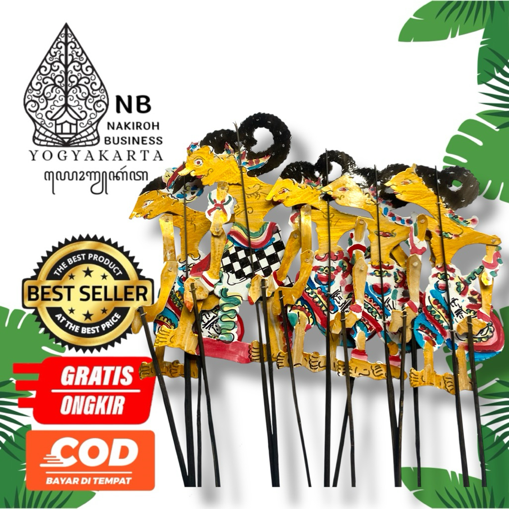 NAKIROHBUSINESS Wayang Kertas Duplek PANDAWA LIMA Tinggi -+30cm