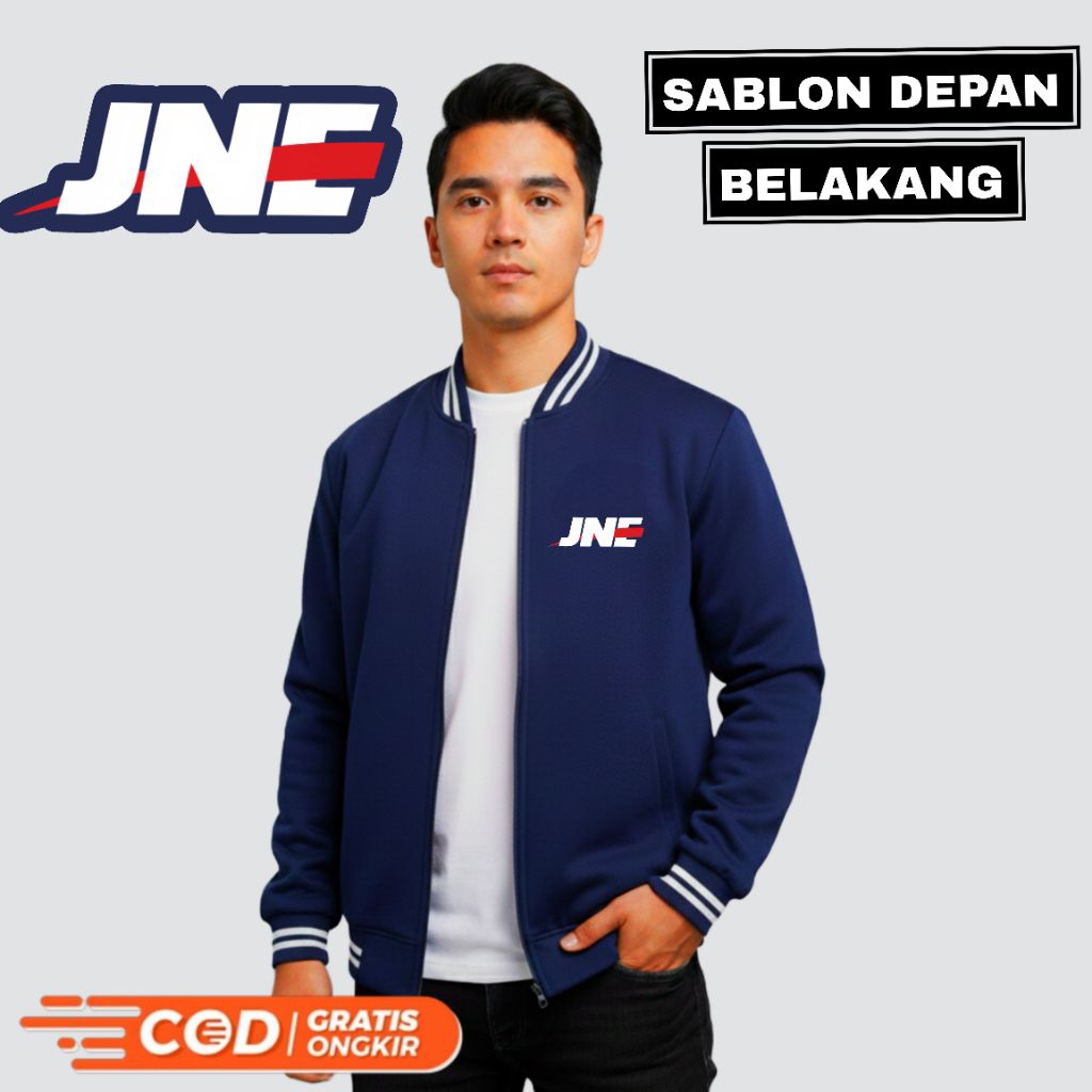 Jaket JNE express Pria wanita katun