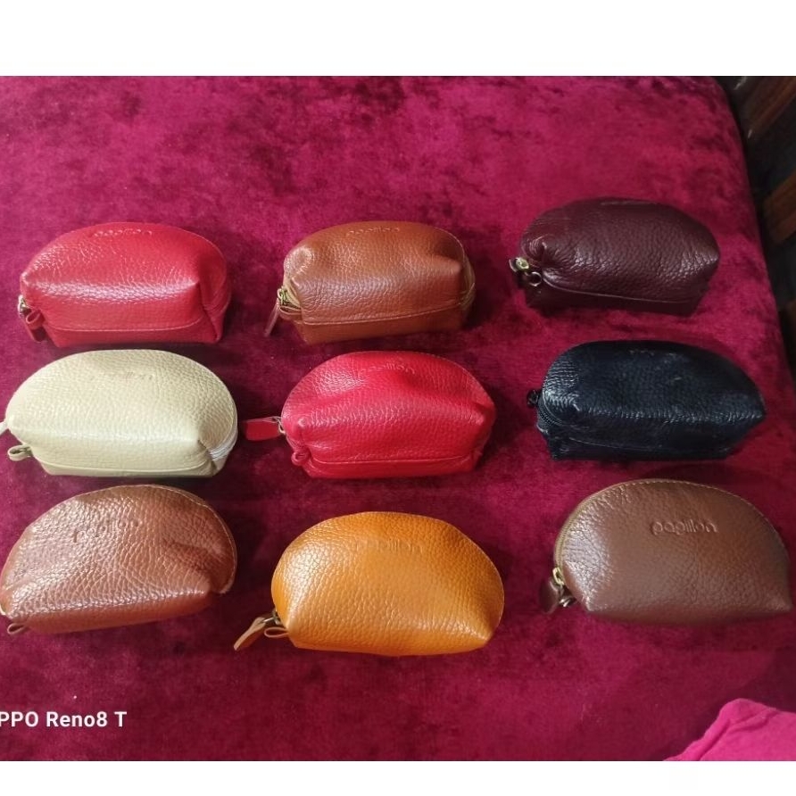 DIMPET COIN TAS PAPILLON READY WARNA HITAM COKOREN KUNING MARUN MERAH ASEM DAN KREM