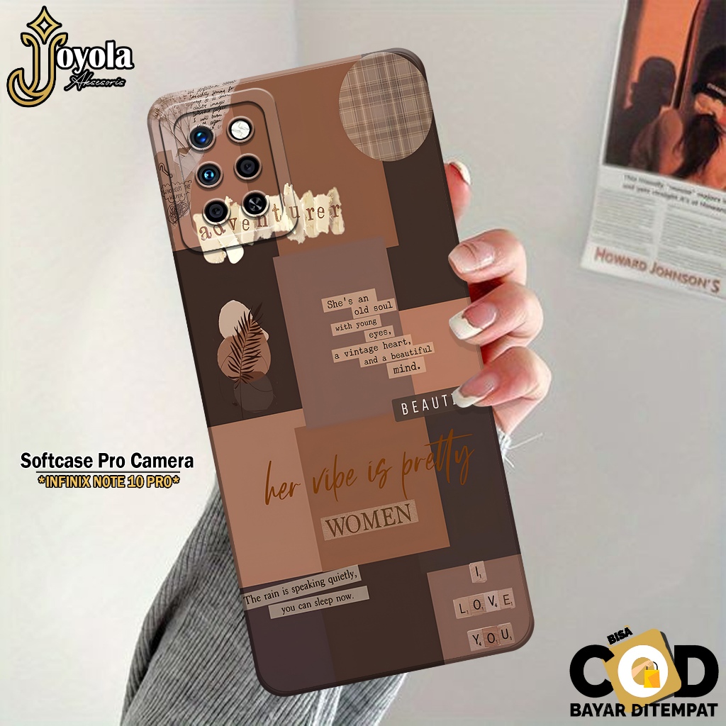 Softcase Hp Infinix Note 10 Pro JOYOLA Fashion Case Aesthetic Case Infinix Note 10 Pro Silikon Tpu P