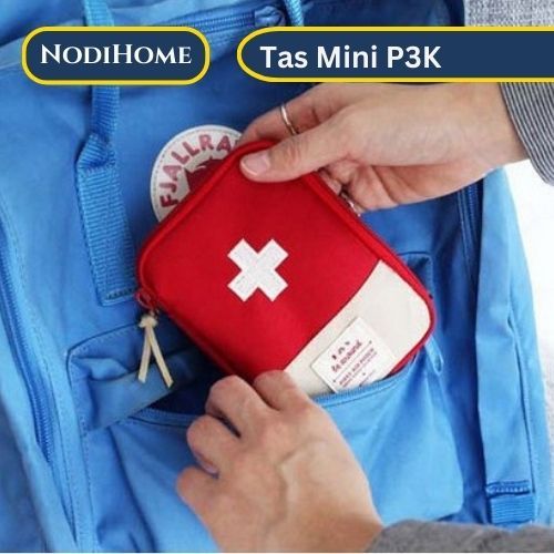 TAS MINI OBAT PORTABLE / TRAVEL MEDICINE POUCH P3K / KOTAK OBAT MINI ORGANIZER / TEMPAT OBAT
