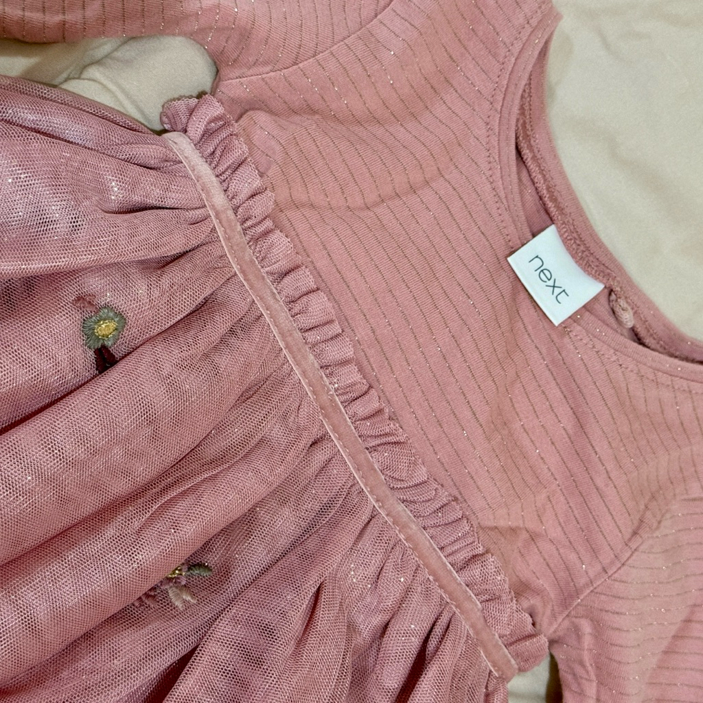 NEXT Baby Dress Pink 18 Month