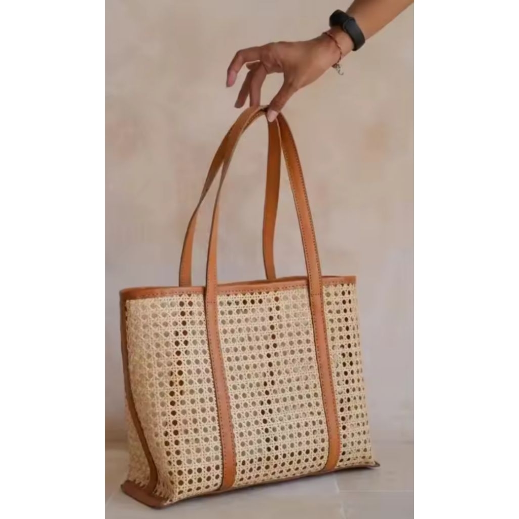 tas rotan shoulder bag wanita rattan tas fashion wanita tas pantai summer bag tas rotan Bali tote ba