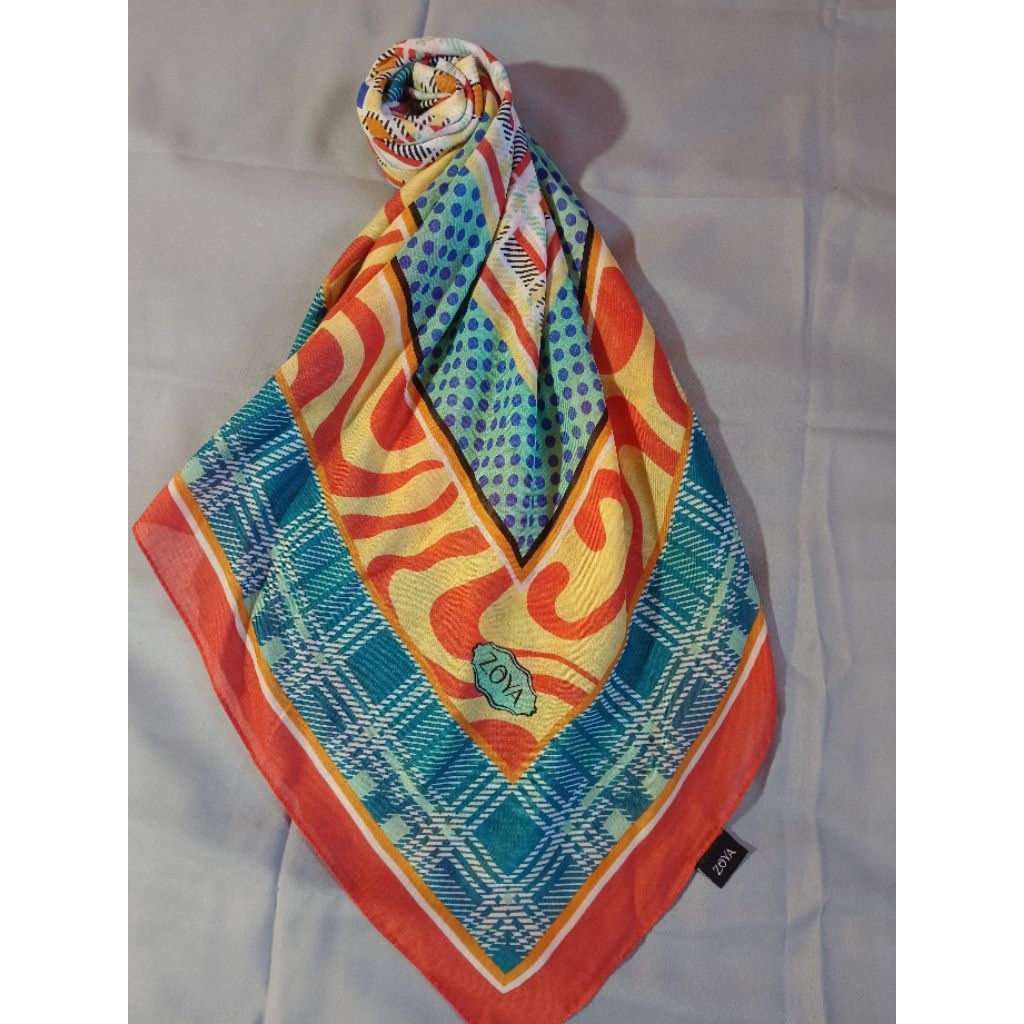Preloved Hijab Motif Merk ZOYA | Scraf Zoya