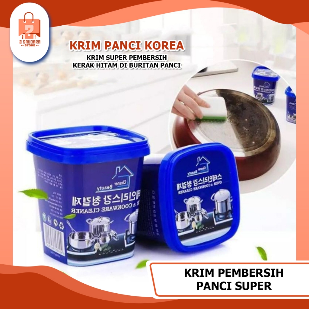 Krim Pembersih Panci Teflon Super Korea - Krim Stainless Steel Penghilang Noda & Kerak Hitam