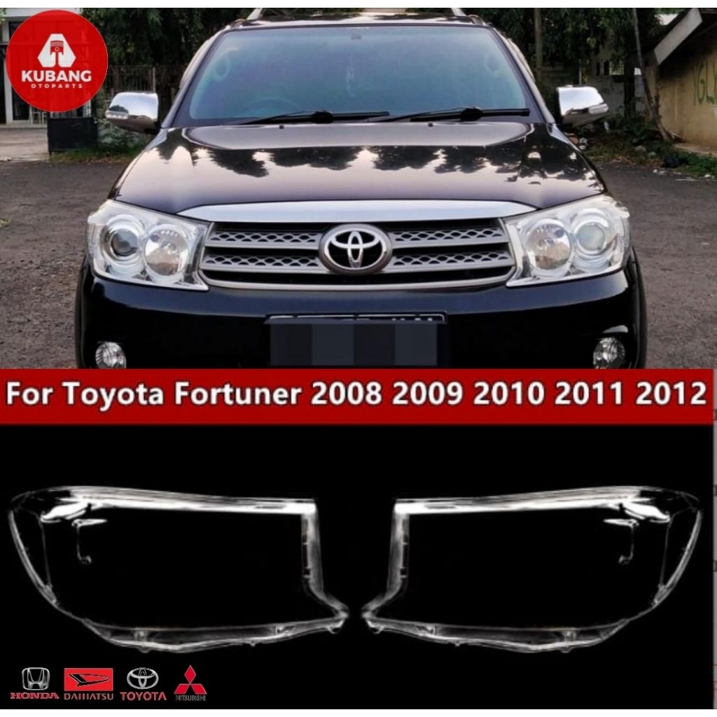 Mika lampu depan headlamp fortuner 2008 - 2011