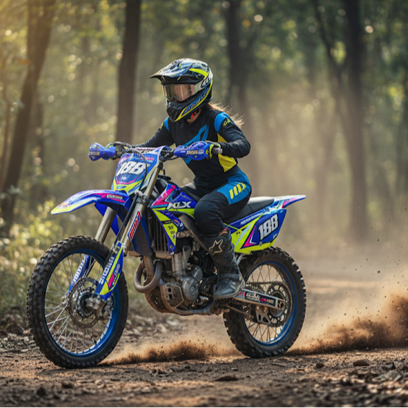 192 DEKAL DECAL MOTOR KLX 150 BF/ G STIKER STICKER STRIPING BODY biru HIJAU