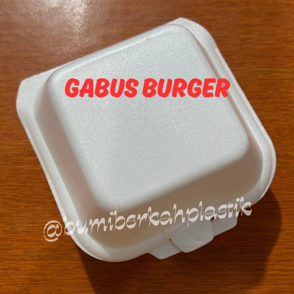 [PER PCS] Styrofoam Burger Kotak Box Gabus Sterofoam