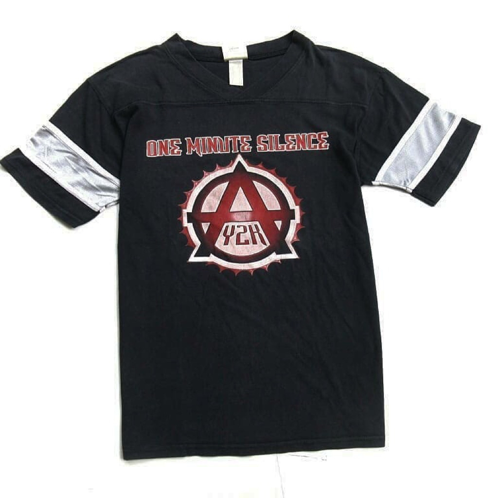 One Minute Silence rap black tshirt tee  Used Size L Tag official one minute silence  is a british f