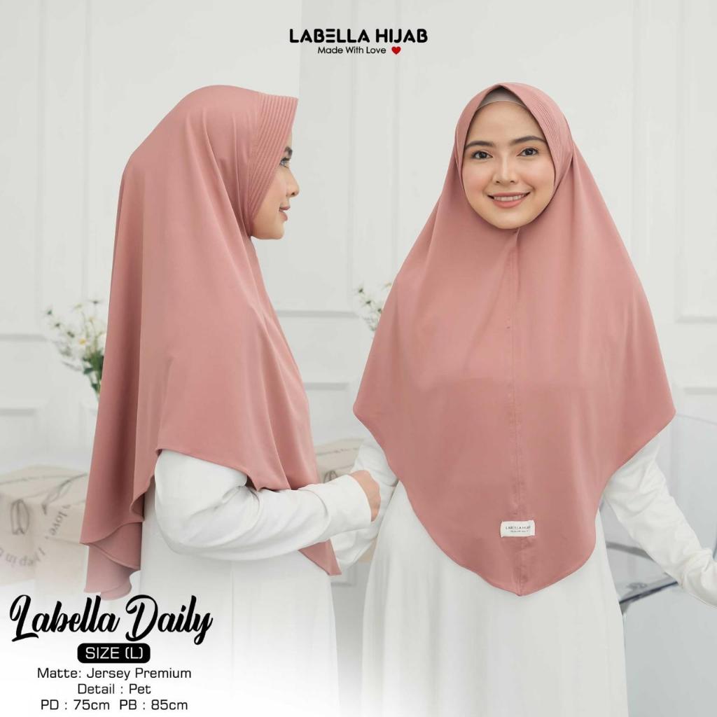 Labella Hijab - Jilbab Bergo Instan Daily L | Hijab Instan Jersey Premium L