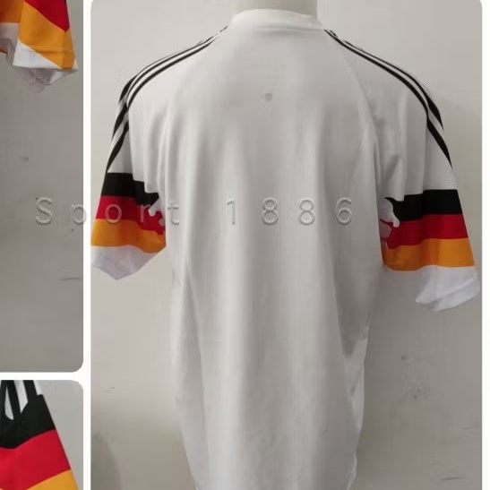 Jersey Baju Bola Retro Lama Negara Timnas Jerman German Home Kit Kandang Jadul Piala Dunia Pildun Pe