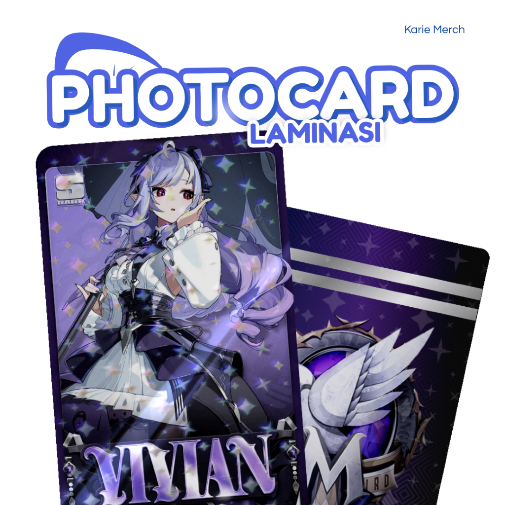 Laminasi Rainbow, Star, Glitter Photocard Custom