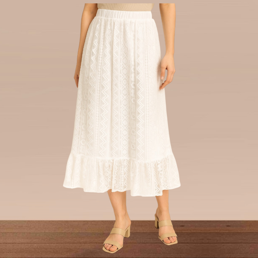 ROK REMPEL FULL BURKAT - ROK WANITA STYLISH - ROK MAXI FULL BURKAT