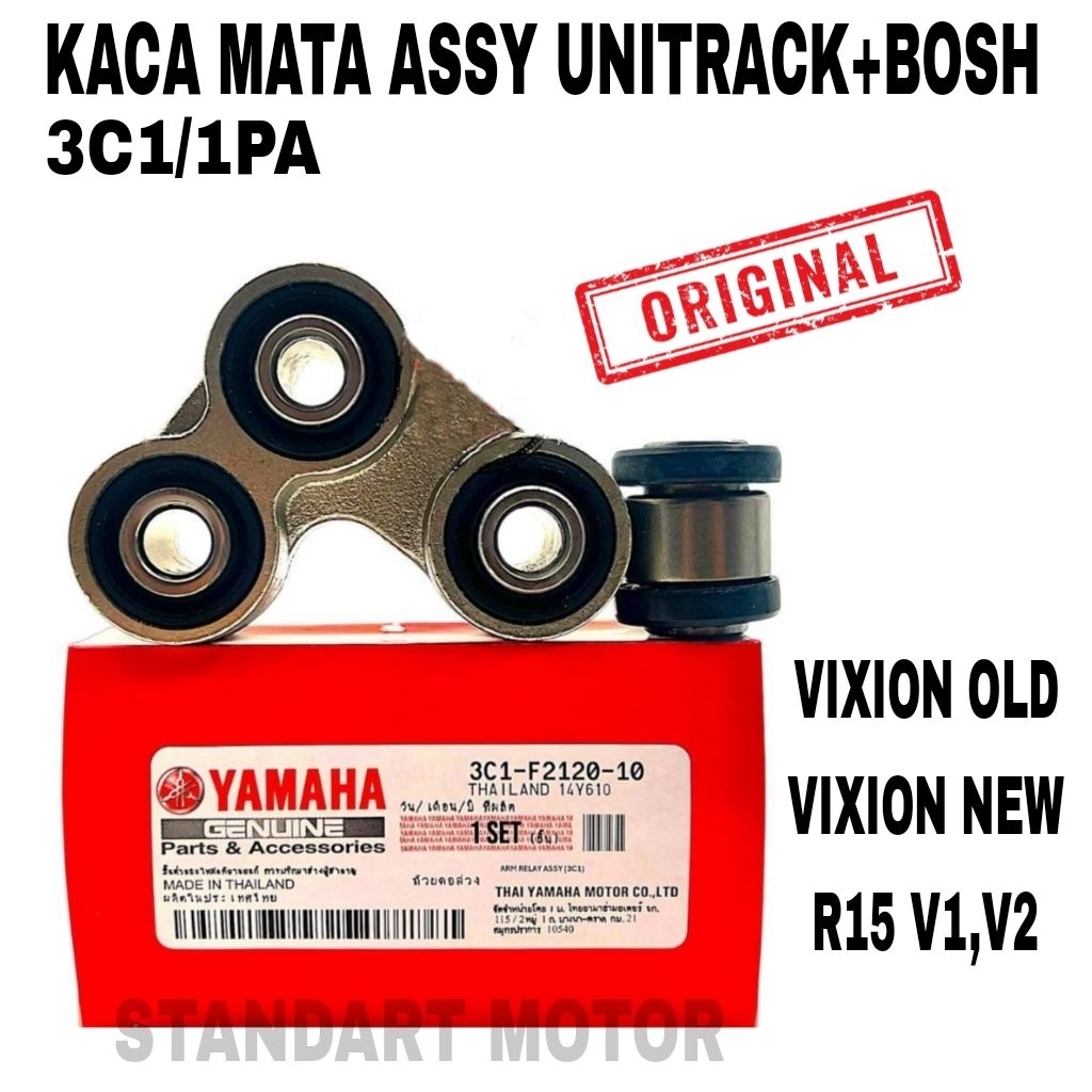 KACA MATA ASSY UNITRACK+BOSH ORIGINAL YAMAHA kode part 3C1/1PA untuk motor vixion old/vixion New, sc