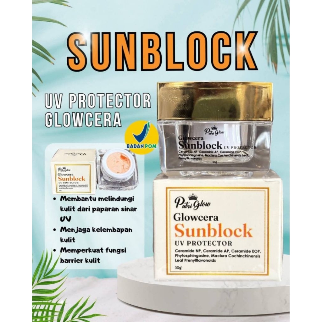 putri glow sunblock glowing