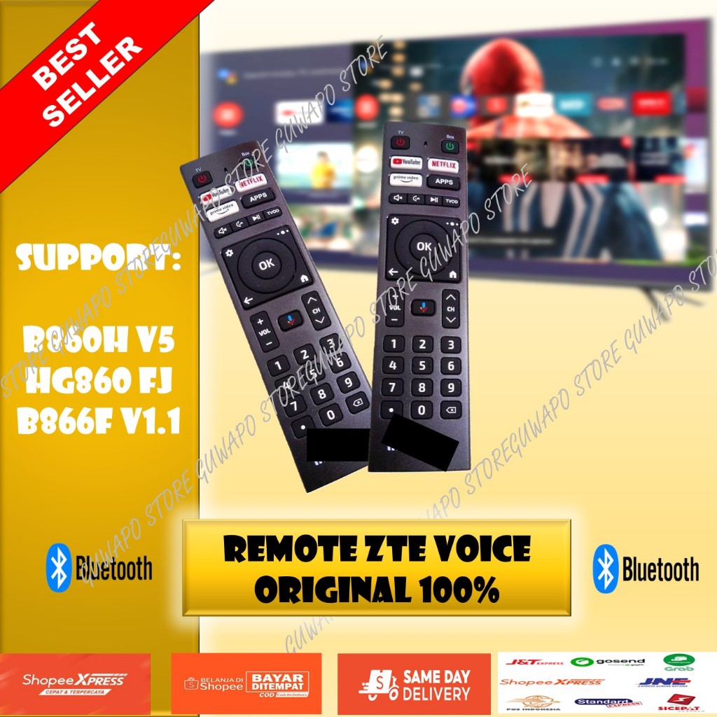 Remote VOICE BARU B866F v1.1, B866V2FA V3.3,B860H V5 HG680FJ, DV8910