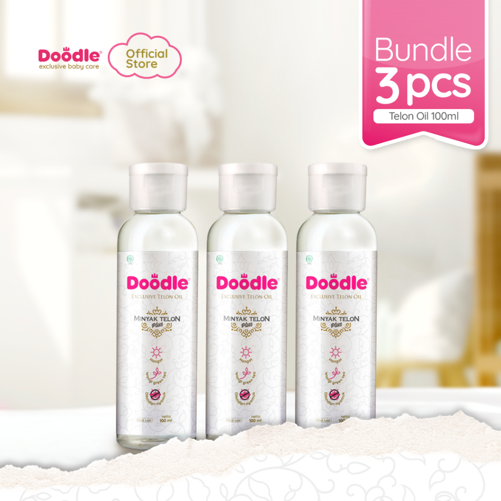 Doodle Bundle 3pcs Minyak Telon ukuran  100ml