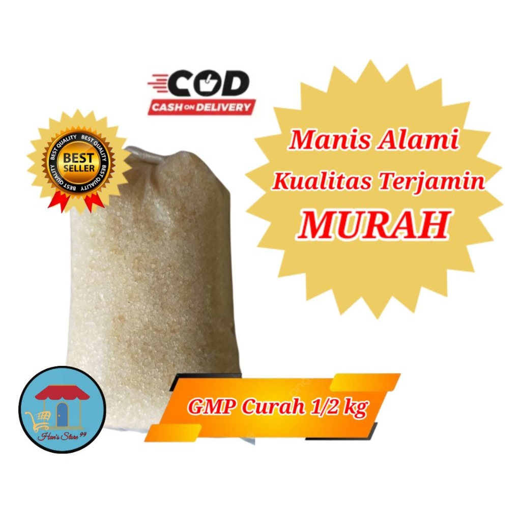 Gula Curah GMP Repack 1/2 kg Gula Pasir GMP Curah Gula Putih GMP Curah Gula Kristal Putih GMP