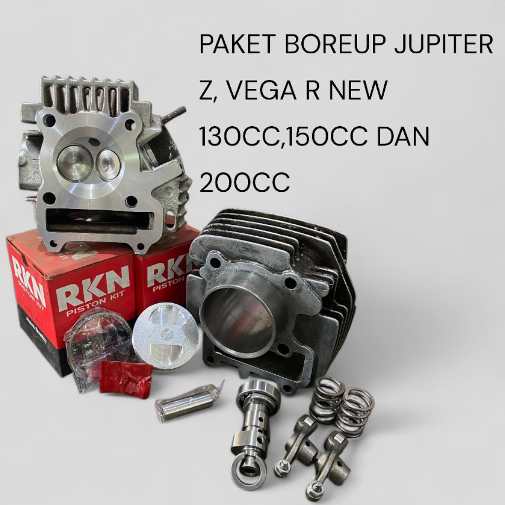 PAKET BOREUP LENGKAP JUPITER Z TINGGAL PASANG 130cc, 150cc& 200cc