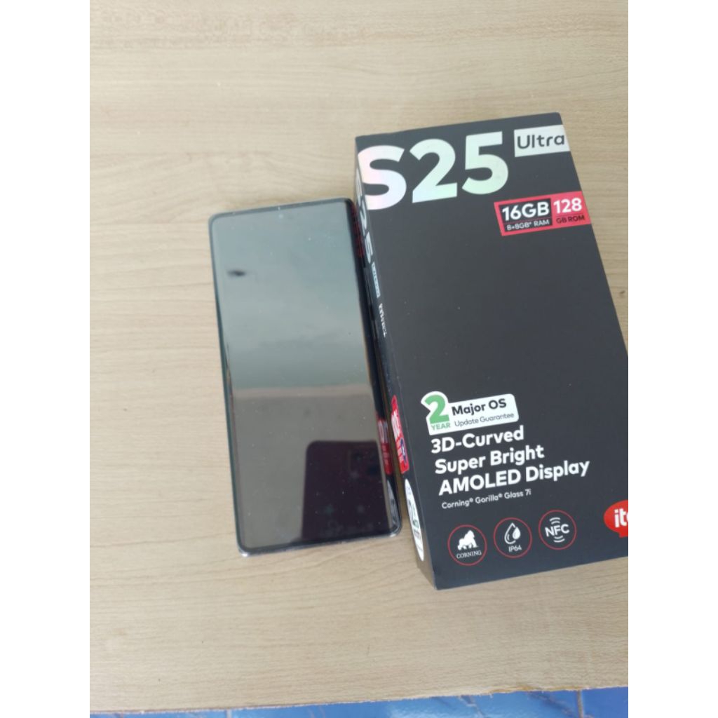 ITEL S25 ULTRA 8+8/128GB ORIGINAL NORMAL SECOND