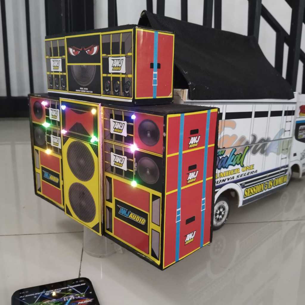MINIATUR TRUK OLENG HOREG SOUND SYSTEM BLUETOOTH
