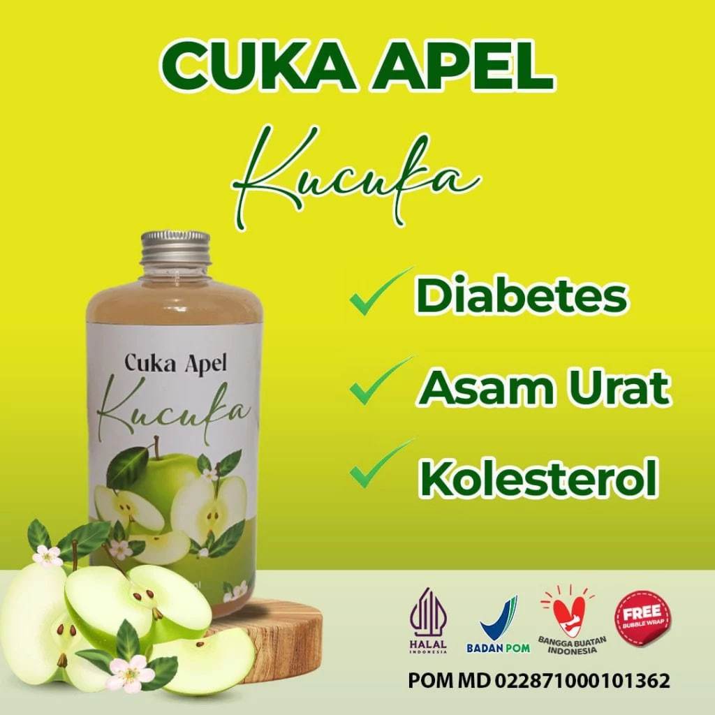 [BPOM] Cuka Apel With Mother Organik 500 Ml 100% Original _ Cuka Apel With Mother Organik Asli _ Cuk