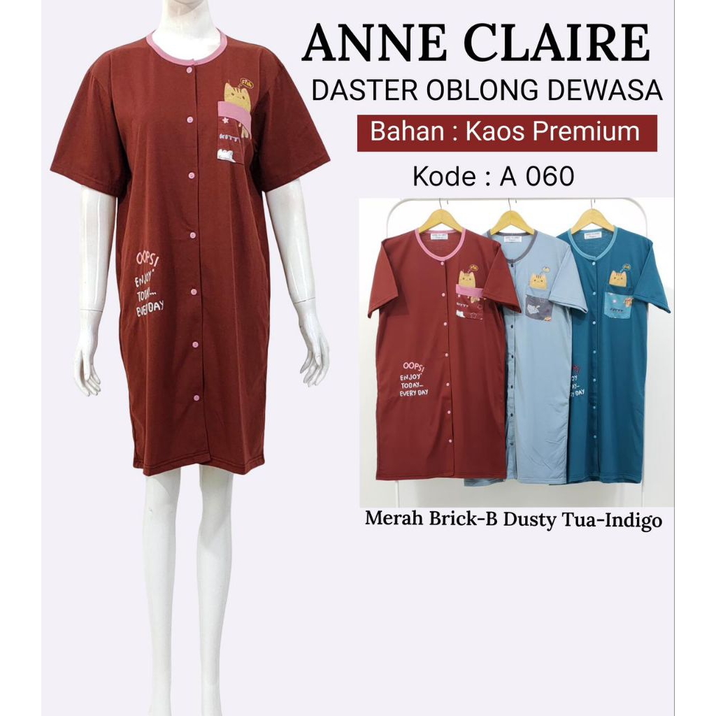 Anne Claire Daster Lengan All Size full kancing
