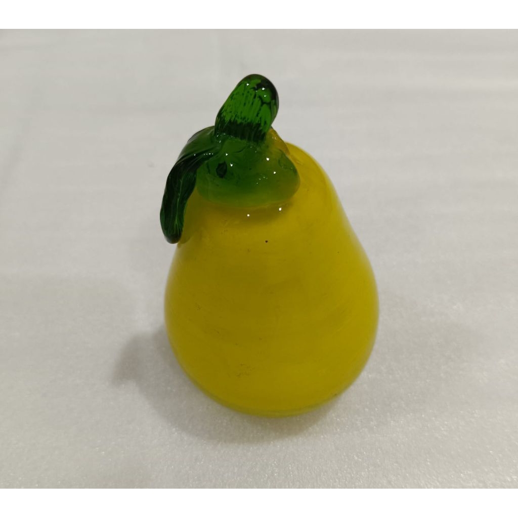 BUAH KRISTAL KACA UKURAN SESUAI BUAH ASLI dekorasi PAJANGAN BUAH-BUAHAN BAHAN KACA .