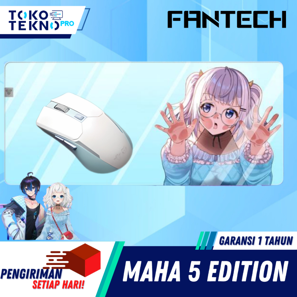 Fantech X MAHA5 Exclusive Limited Edition Mouse Gaming Wireless WGC2 Mousepad Deskmat MP905