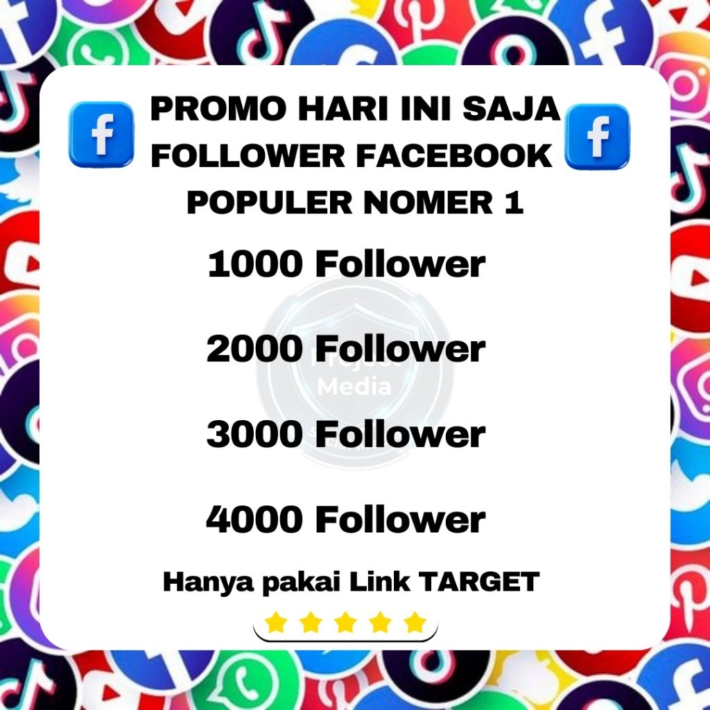Promo Follower Pengikut Facebook Follower Facebook