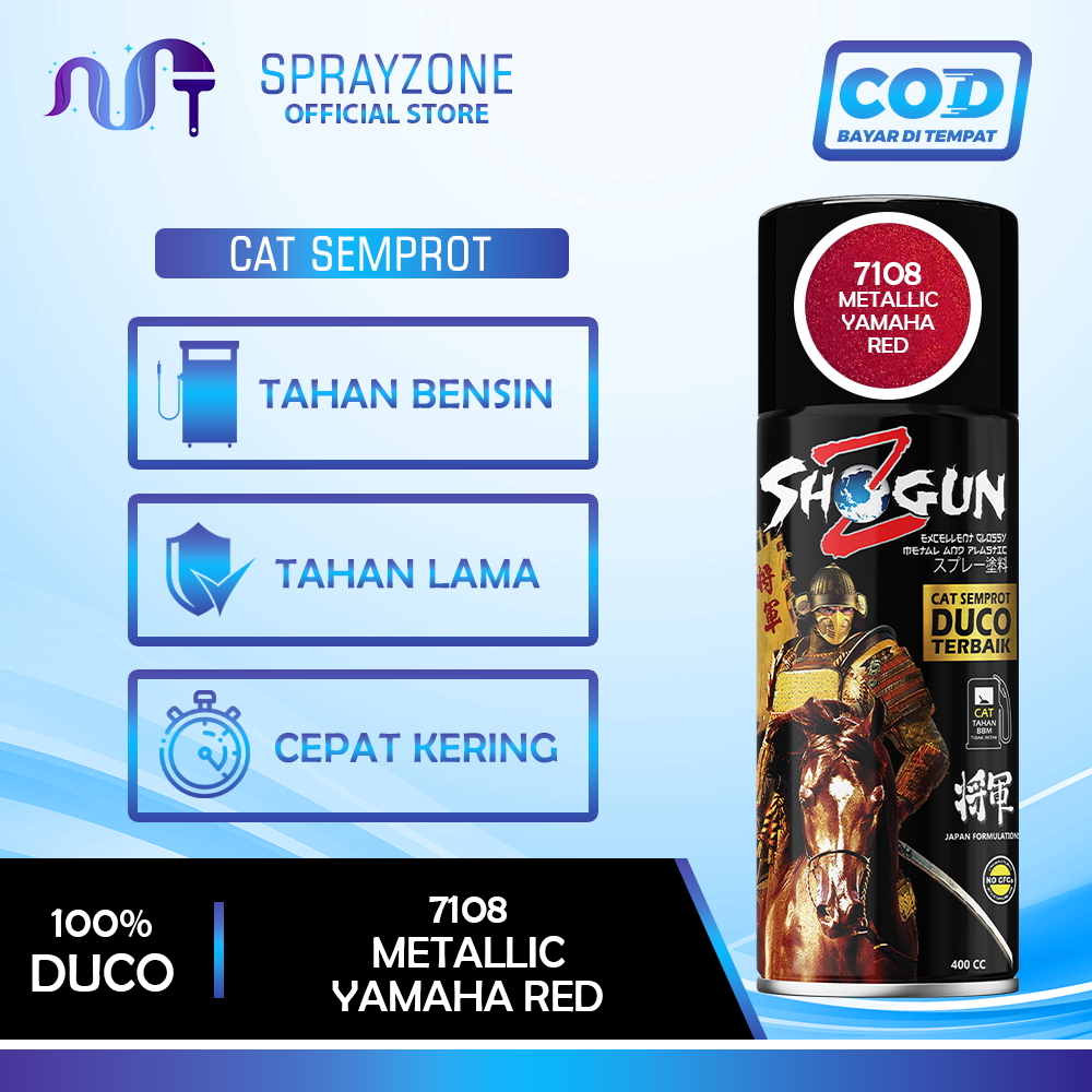 Cat Semprot Duco Pilok Pilox Pylox Merah Metalik Shogun Z Metallic YamahaRed 7108 Glossy TahanBensin