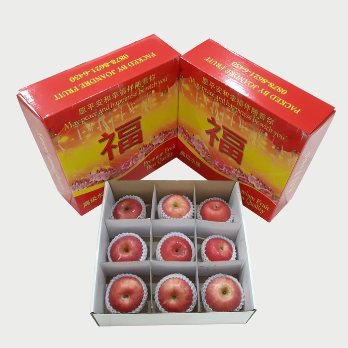 PROMO TERMURAH Buah Apel Fuji Premium isi 9 Gift Imlek Sinchia Parcel