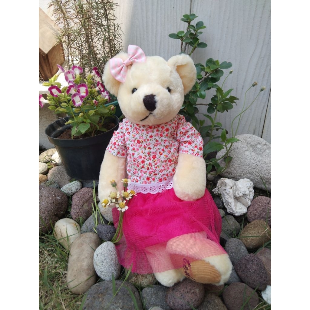 boneka teddy gund pinky