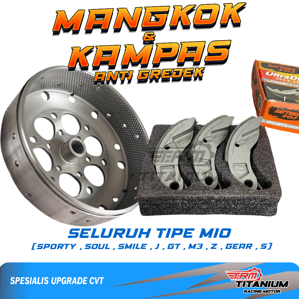 Paket Mangkok Kartel Kampas Ganda Daytona MIO KARBU MIO SPORTY MANGKOK GANDA RACING KARTEL MIO SMILE