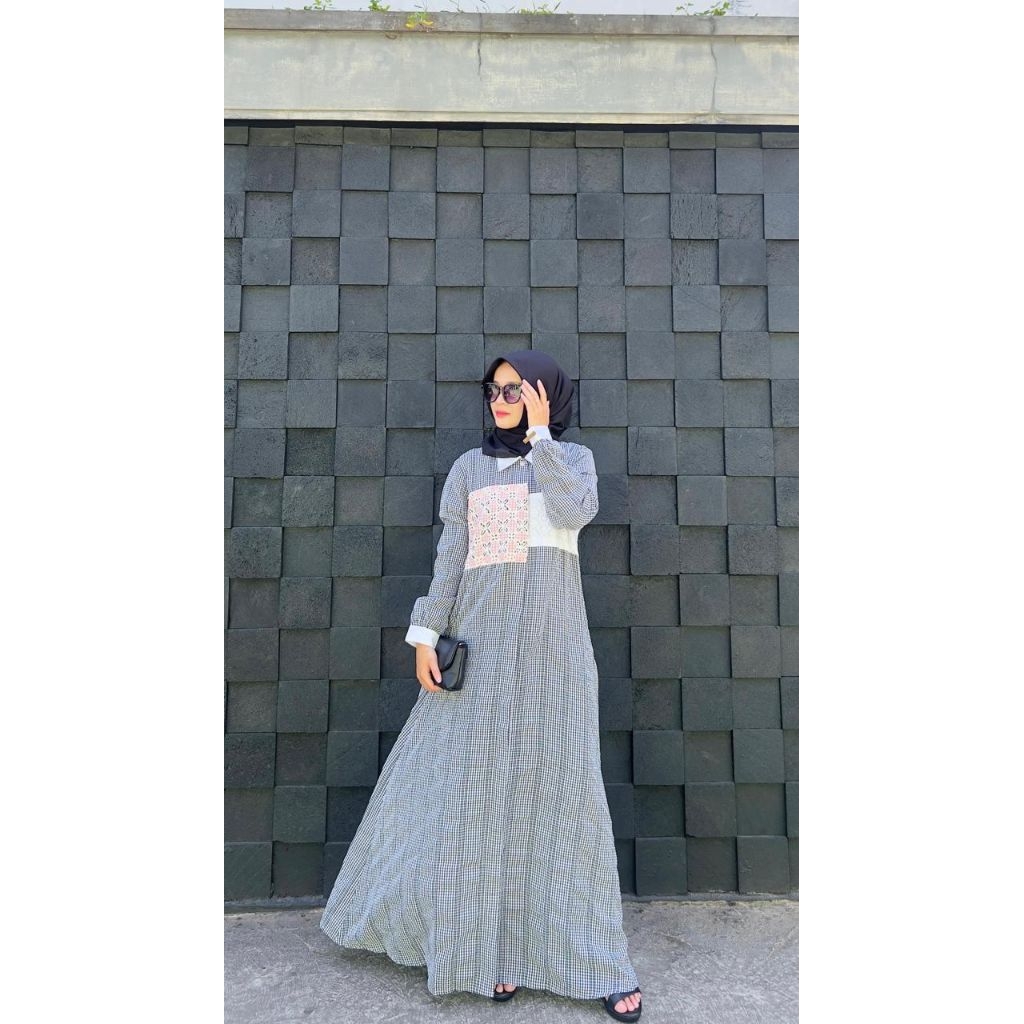 Lyra dress ,lyra dress by netaly ,dress cantik, gamis motif