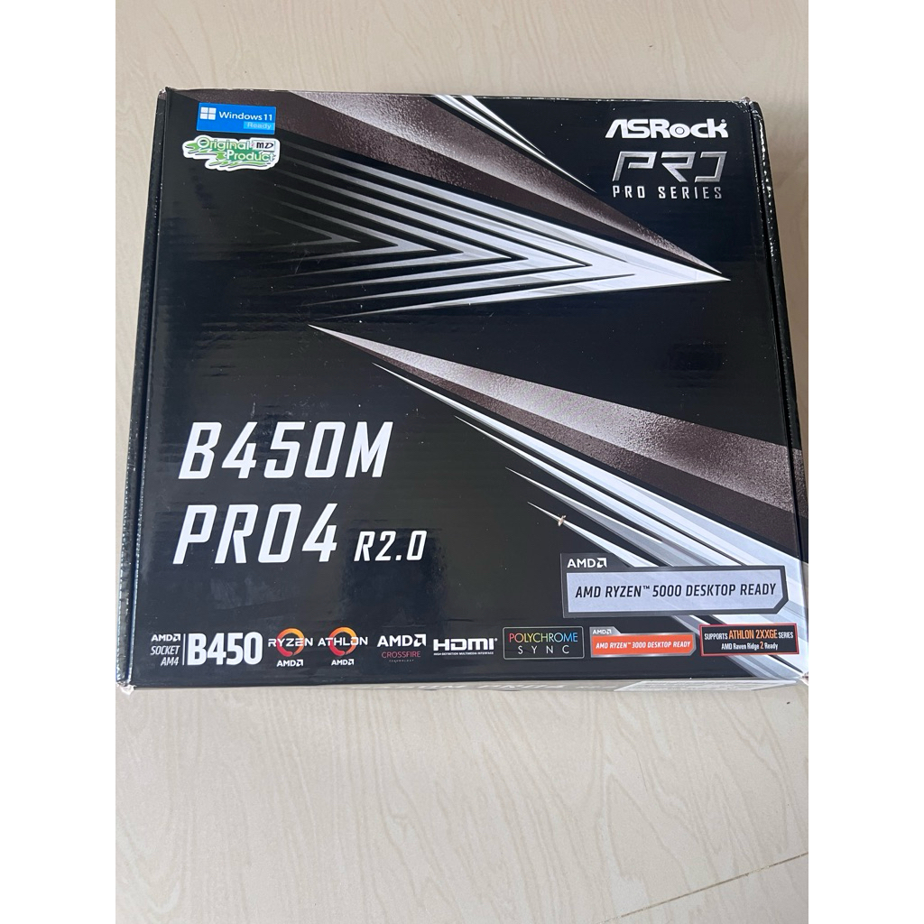 ASRock B450M Pro4 R2.0 Motherboard AMD AM4 Pro 4