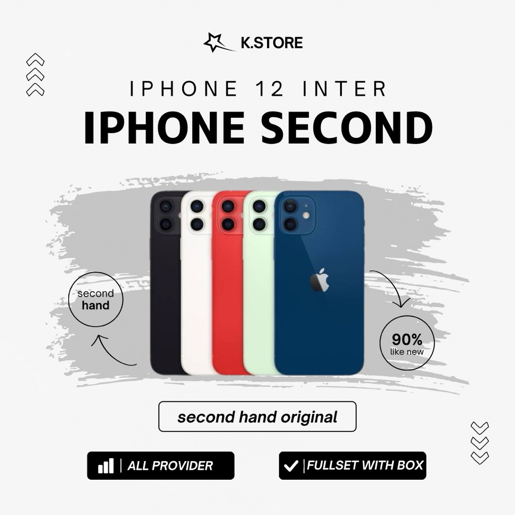 IPHONE 12 64, 128GB INTER SECOND