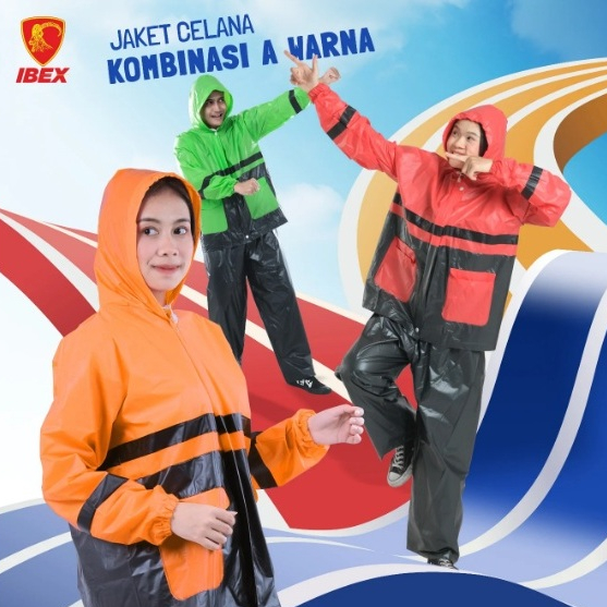Jas Hujan Jaket Celana Kombinasi A Ibex