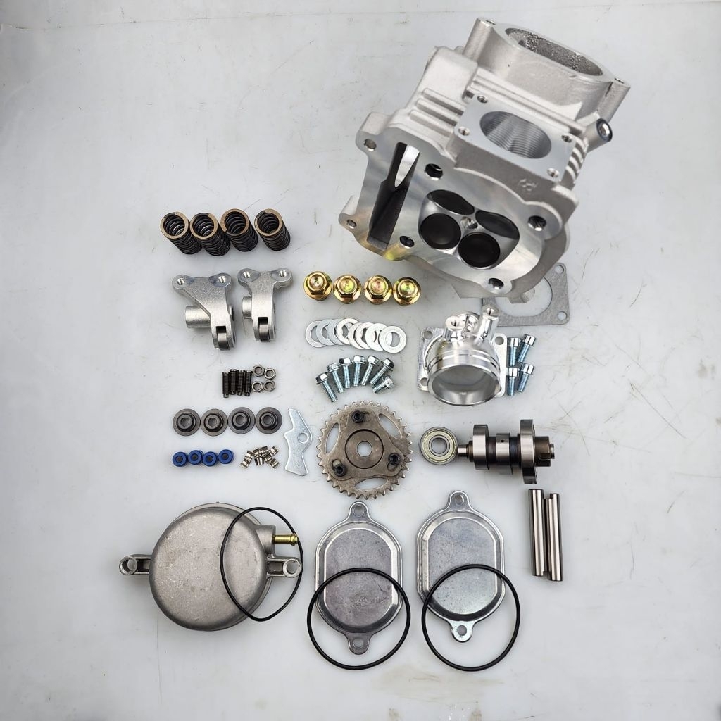 Cylinder Head Moto1 Mio 4 Klep 27/24 Blok Head Full Isian Custom 4 Valve Moto1 Racing