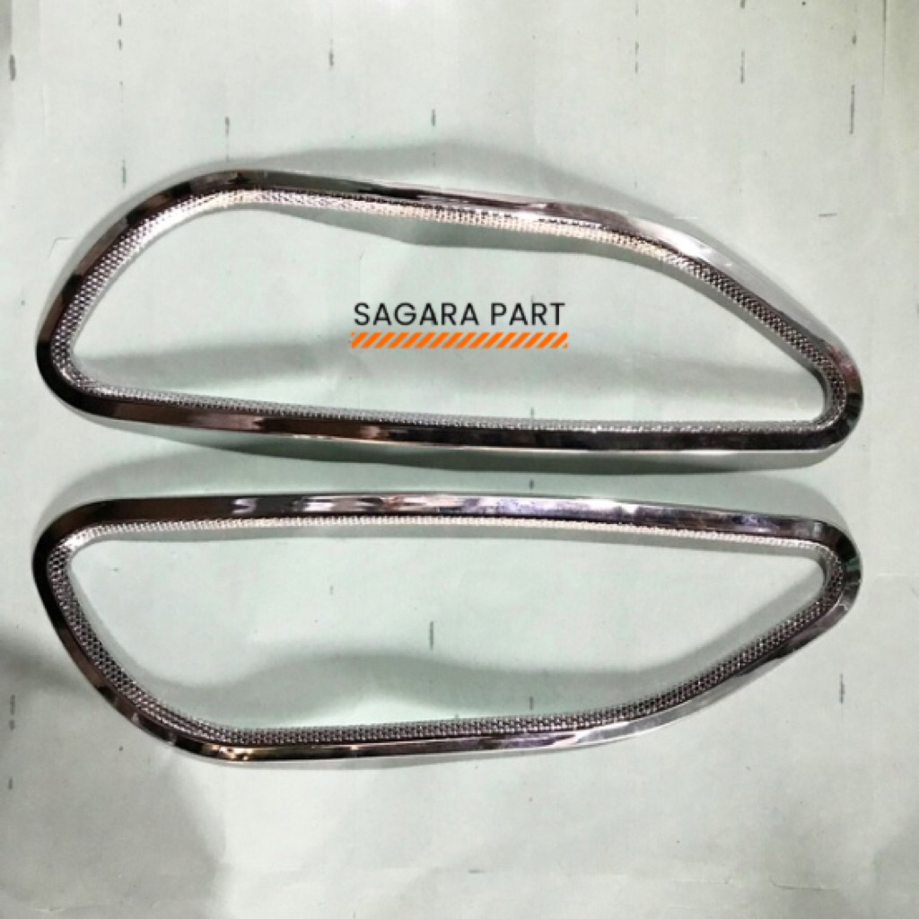 Garnish Chrome Sein Sen Belakang Scoopy 2014 2016 K16