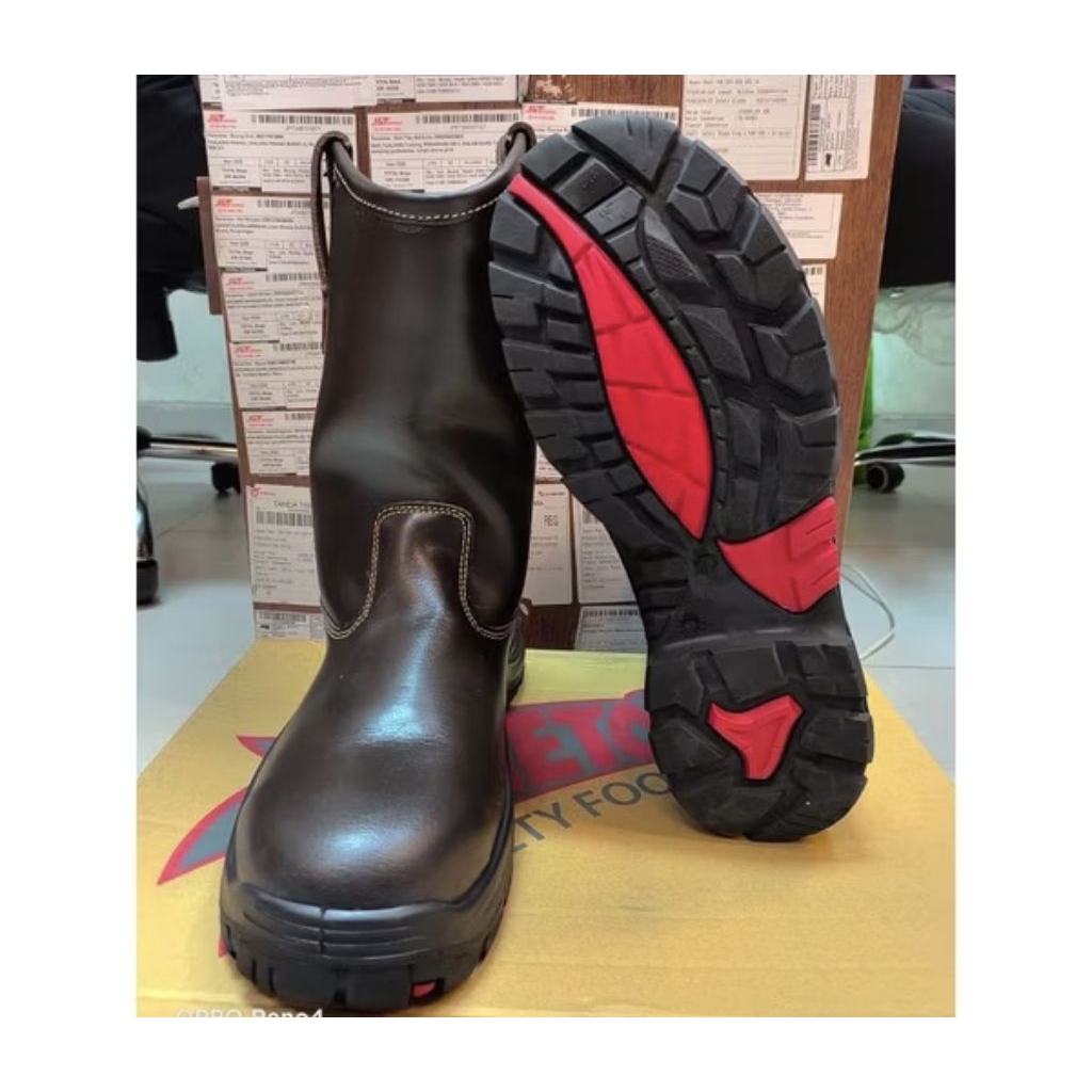 Sepatu safety aetos lithium brown original / sepatu safety aetos / sepatu boots aetos lithium termur