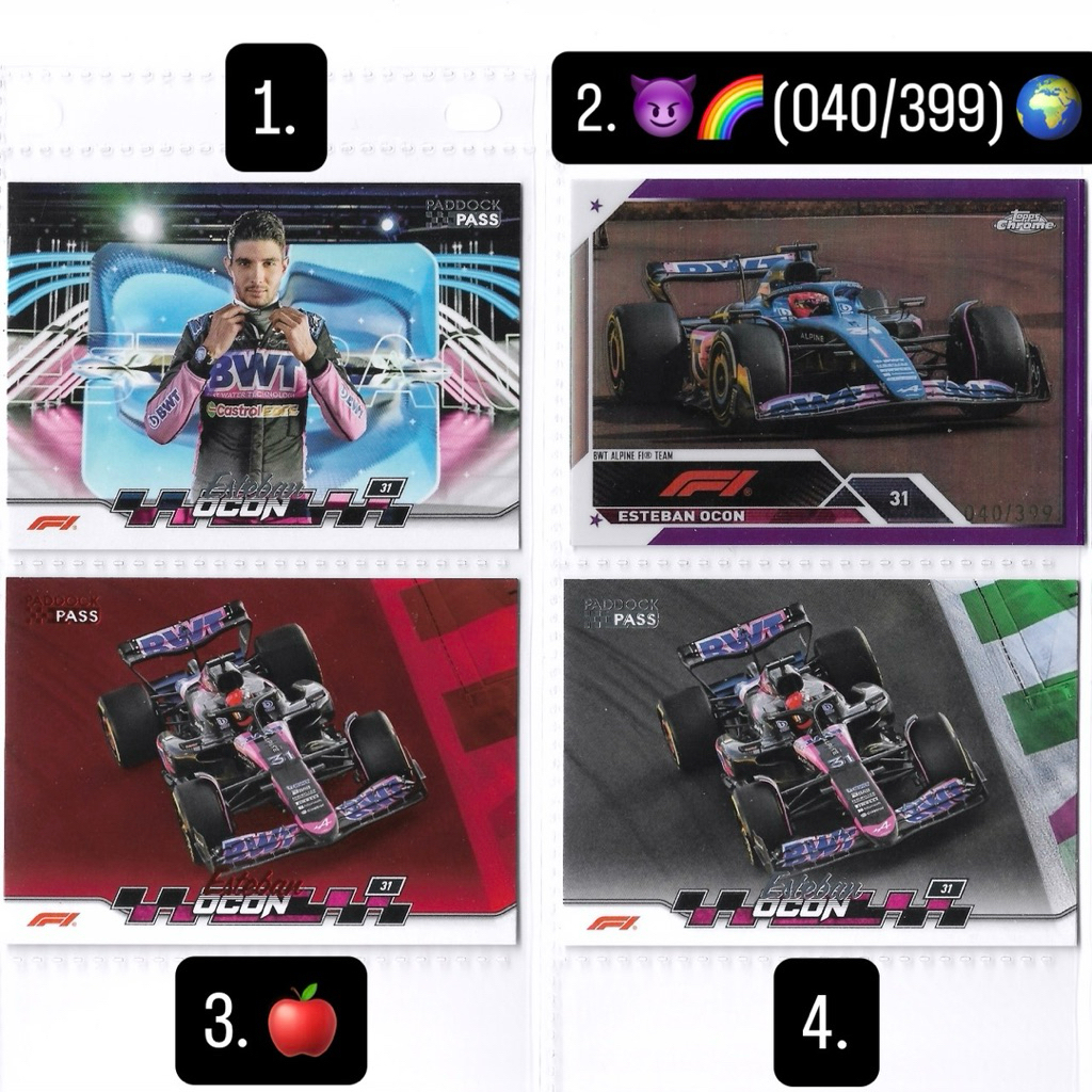 Kartu f1 Topps Paddock - Esteban Ocon (Alpine F1)