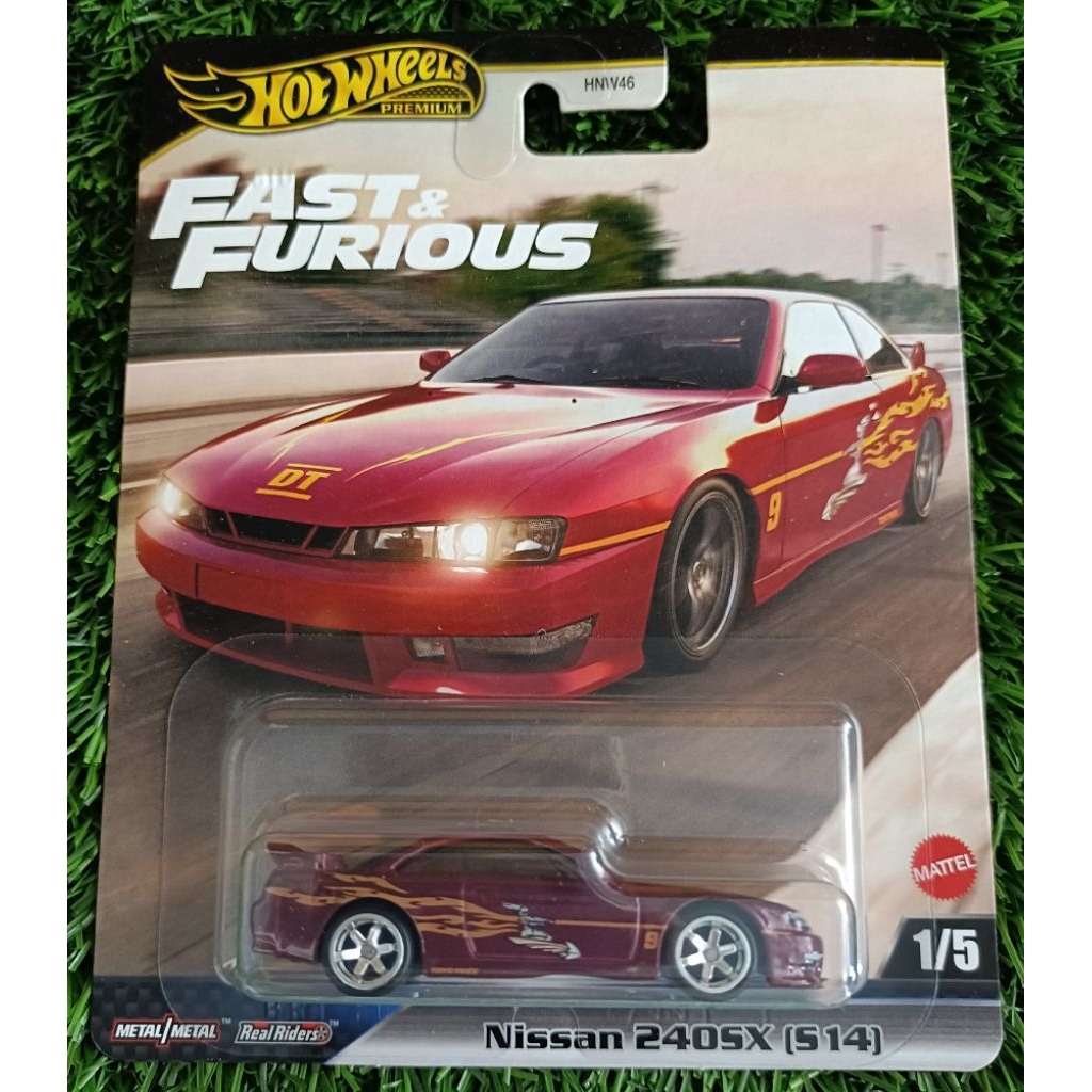 HOT WHEELS PREMIUM NISSAN 240SX (S14) MERAH RED FAST AND FURIOUS FOURIOUS7