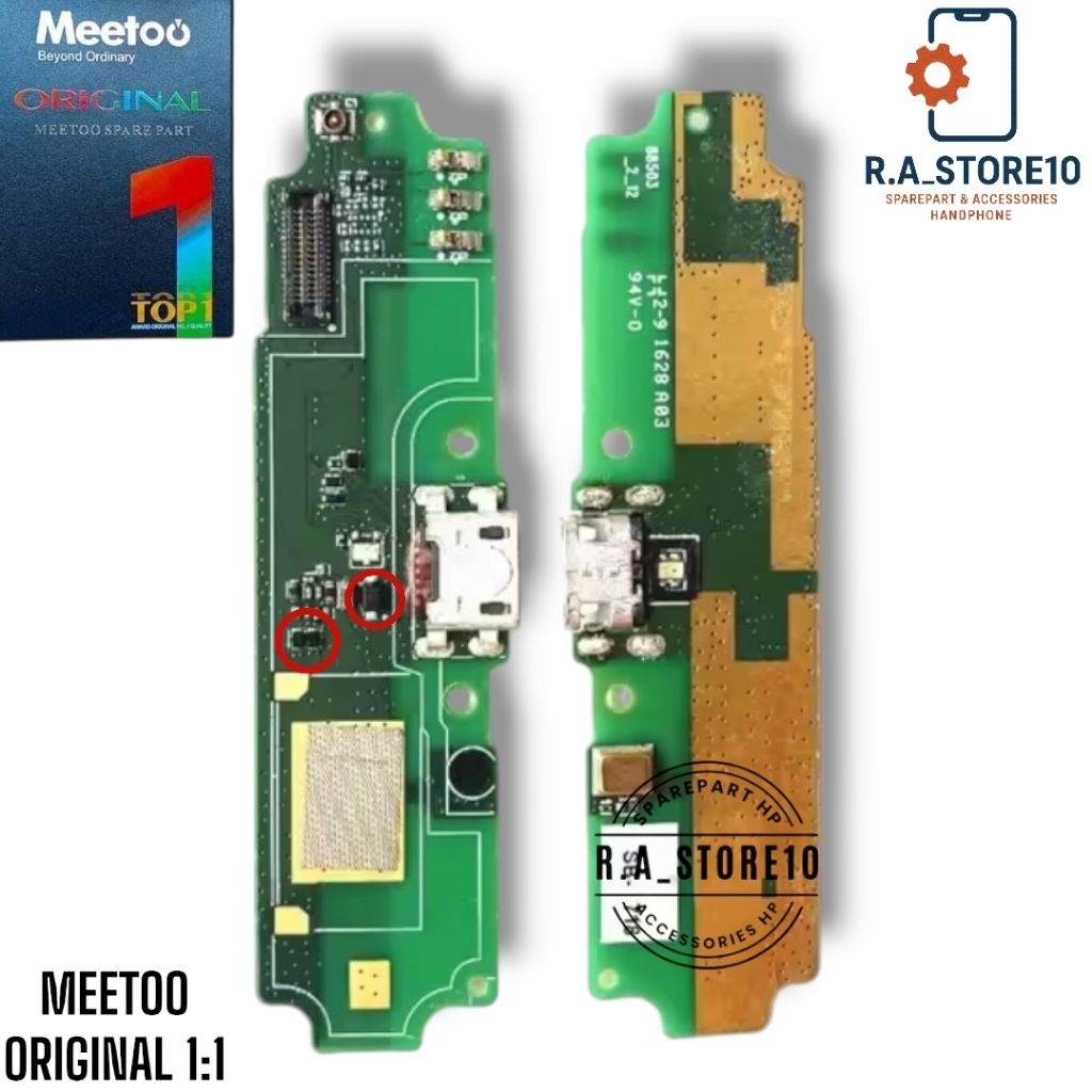 MEETOO Flexibel Charger + IC XIAOMI REDMI 4A ORIGINAL 1:1 + MIC Full Komponen Aisi - Flexi Flexible 