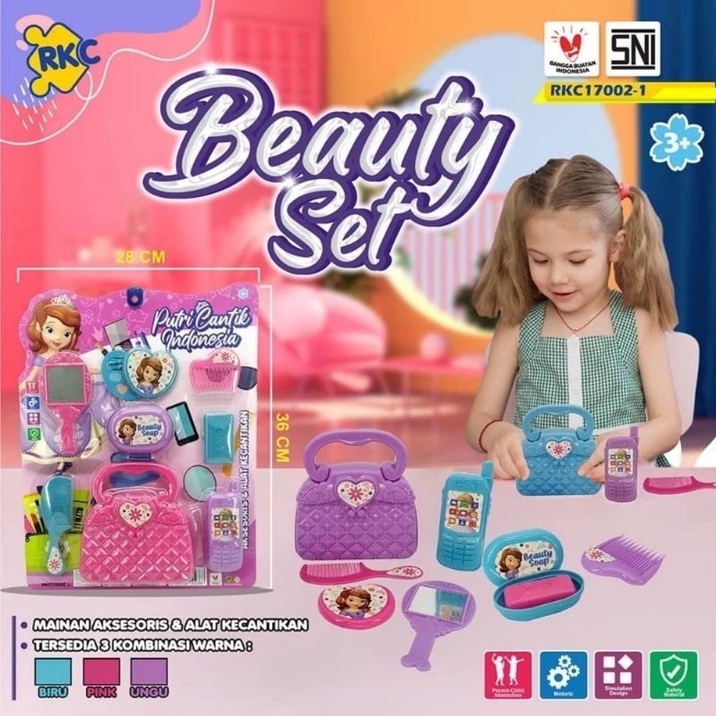1197 mainan anak cewek makeup beauty set/mainan kecantikan anak anak/mainan anak beauty set
